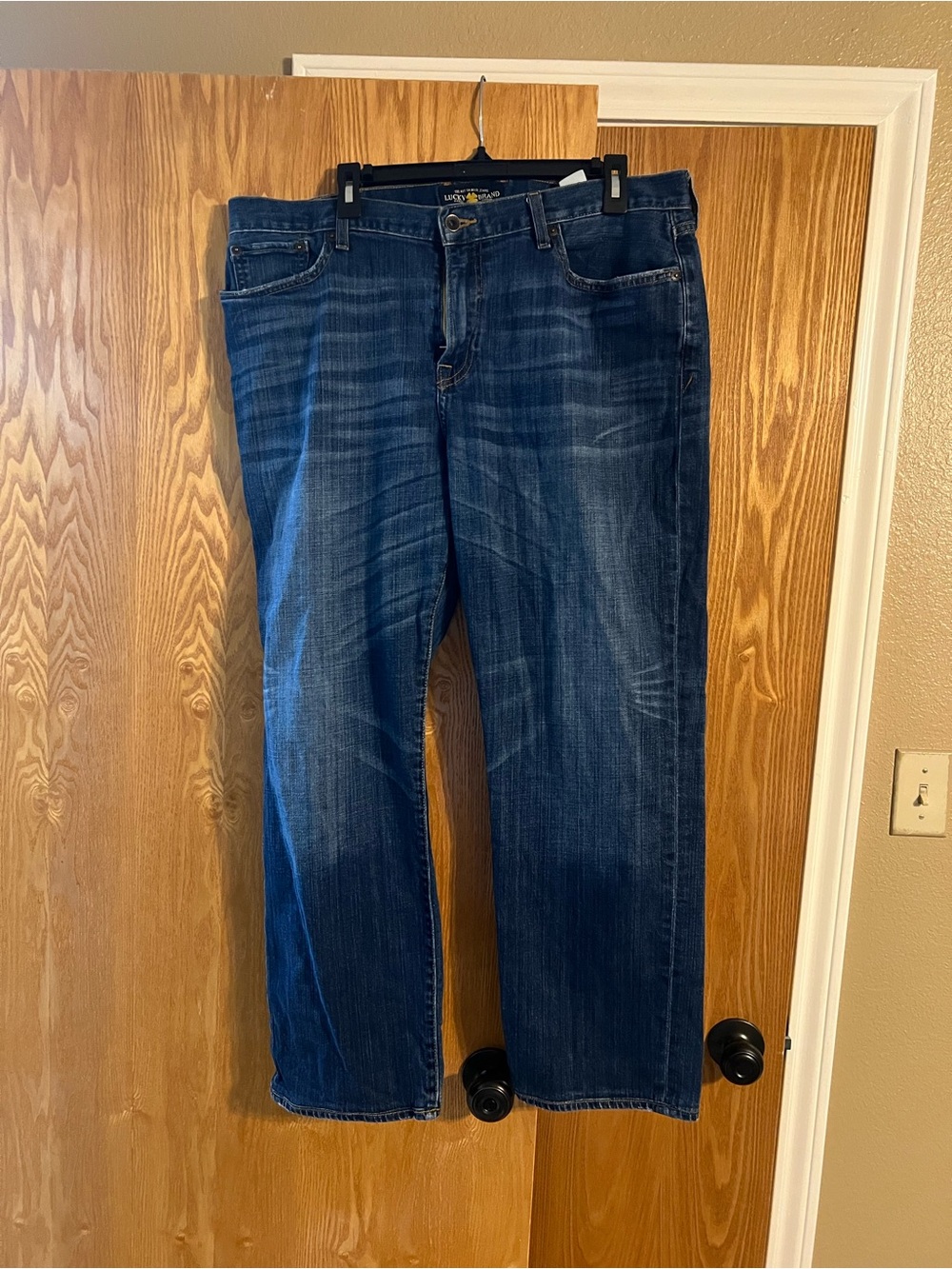 Lucky Brand Men's Dark Blue Relaxed Fit Jeans
